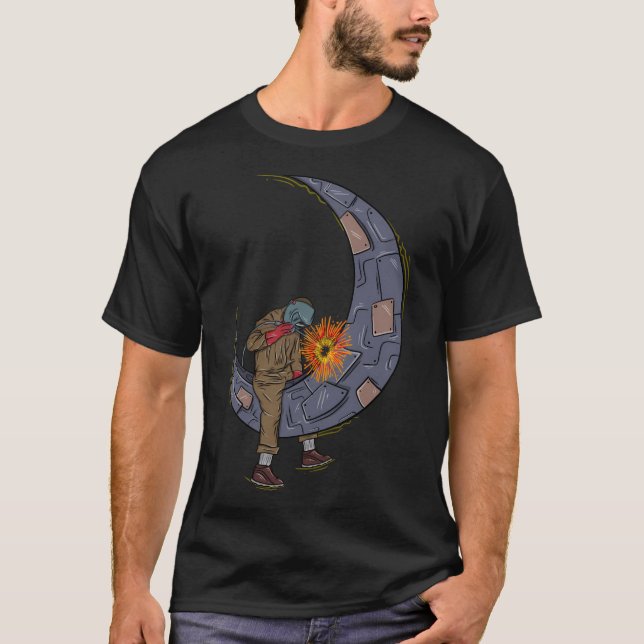 Camiseta Soldado Metalizado Moon (Anverso)