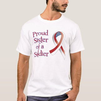 Camiseta Soldado orgulloso de la hermana