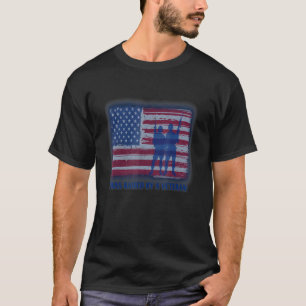 Camiseta Soldado patriótico me crió un veterano estadounide