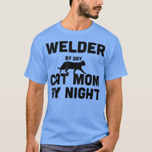 Camiseta Soldado Por Día Gato Mamá Por Noche