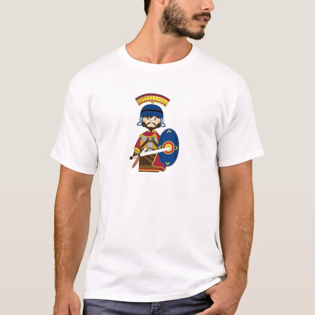 Camiseta Soldado romano del centurión del dibujo animado (Anverso)