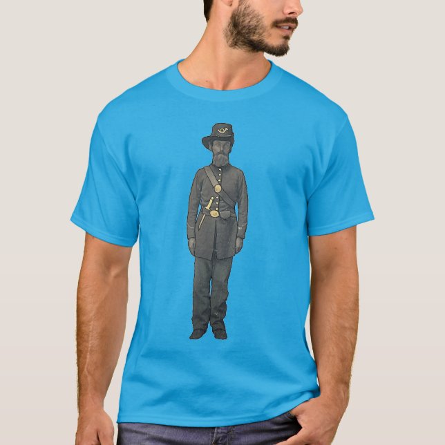 Camiseta Soldado sindical de guerra civil con uniforme de c (Anverso)
