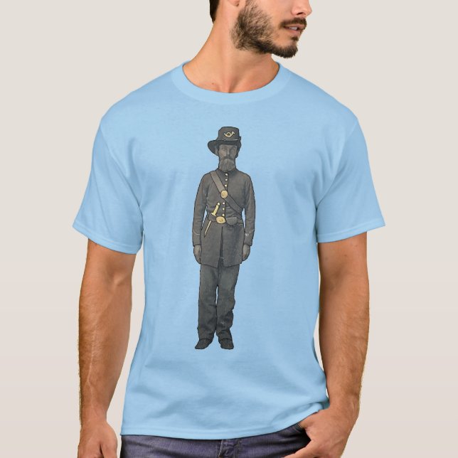 Camiseta Soldado sindical de guerra civil con uniforme de c (Anverso)