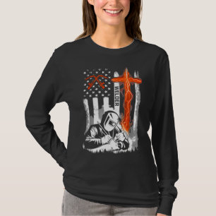 Camiseta Soldador Bandera Americana Regalo Patriótico Solda