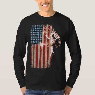 Camiseta Soldador de bandera estadounidense con problemas d