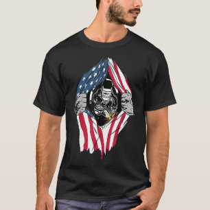 Camiseta Soldador De Guay Usa Patriotic American Flag Welde