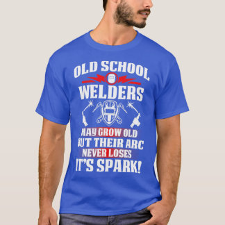 Camiseta Soldador de vieja escuela orgulloso de soldador pa
