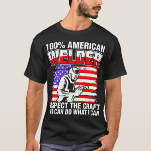 Camiseta Soldador del americano del 100 por ciento