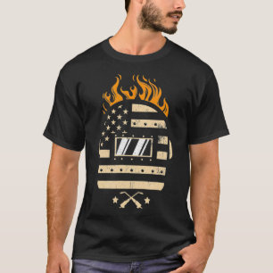 Camiseta Soldador estadounidense I Bandera estadounidense I