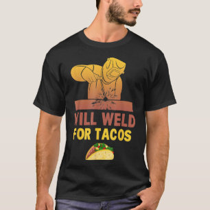 Camiseta Soldador Soldará Por Tacos Divertido Casco De Sold