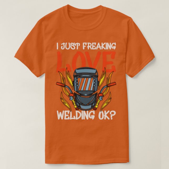 Camiseta Soldadora de soldadura de construcción de trabajad (Diseño del anverso)