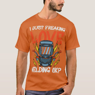 Camiseta Soldadora de soldadura de construcción de trabajad