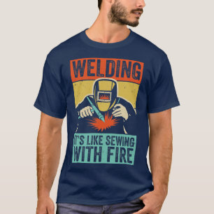 Camiseta Soldadora divertida de venado con soldadura de can