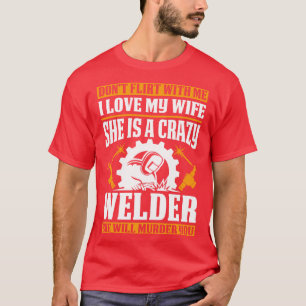 Camiseta Soldadora Esposa Te Asesinará Orgulloso Soldado Ca