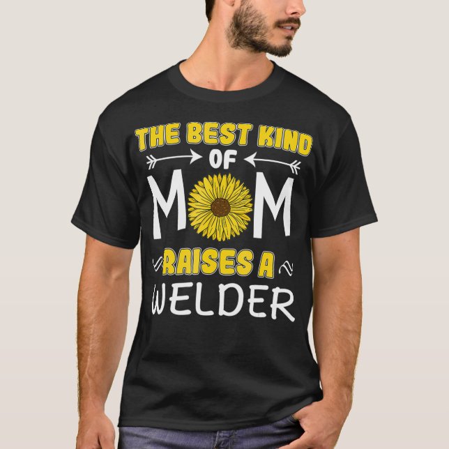 Camiseta Soldadora Mamá Pipeliner Comenzar Soldadura Hoja d (Anverso)