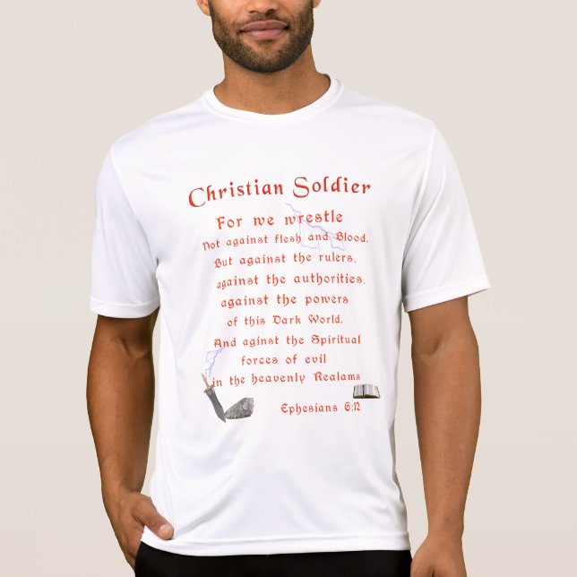 Camiseta Soldados cristianos (Anverso)
