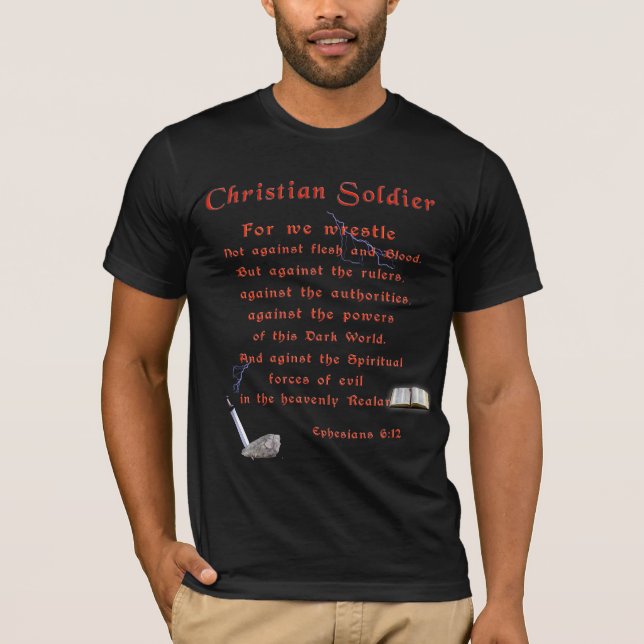 Camiseta Soldados cristianos (Anverso)
