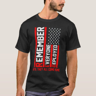 Camiseta Soldados R E D Recuerdan A Todos Los Desplegados R