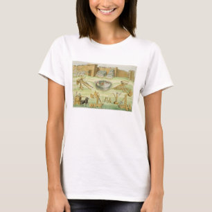 Camiseta Soldados romanos sitiando una ciudad, plato 23B, c