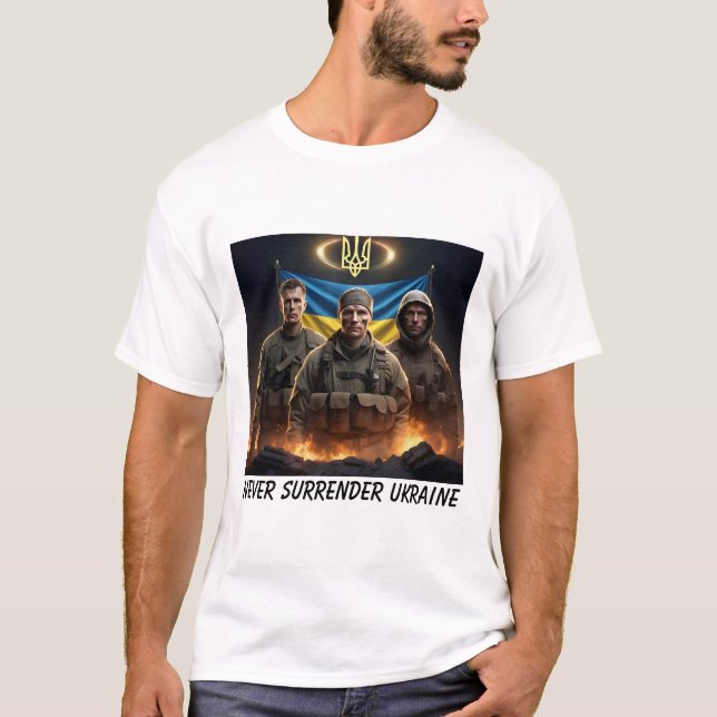 Camiseta Soldados ucranianos triviales unidos24 (Anverso)
