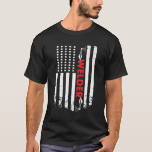 Camiseta Soldadura - Bandera soldadura estadounidense