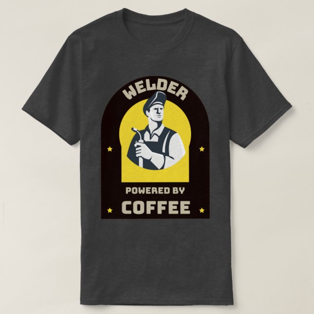 Camiseta Soldadura con café (Diseño del anverso)