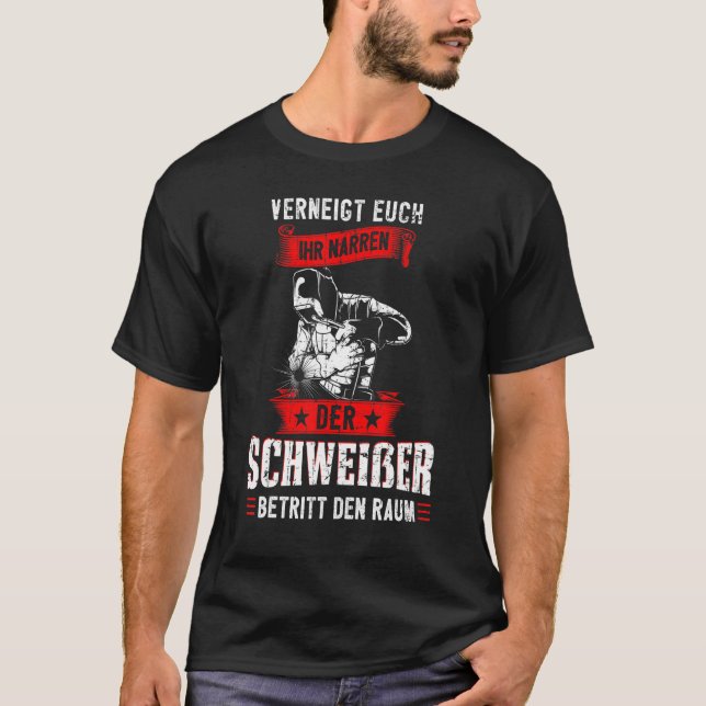 Camiseta Soldadura Construcción Metalizado Construcción Con (Anverso)