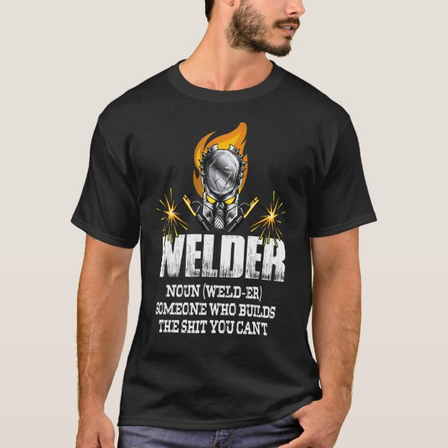 Camiseta Soldadura de definición de soldadura de masculino  (Anverso)