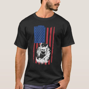 Camiseta Soldadura de hombres por trabajo de hierro de la b