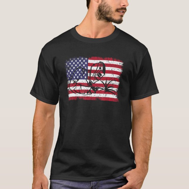 Camiseta Soldadura de la bandera de los EE.UU. Craftsperson (Anverso)