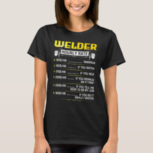 Camiseta Soldadura de la tarifa horaria de soldadura de los