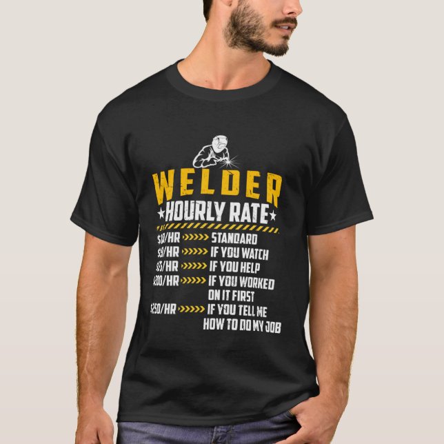 Camiseta Soldadura de la tasa de horarios de soldadura de l (Anverso)