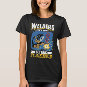 Camiseta Soldadura de soldadura de mujeres metal mecánico d