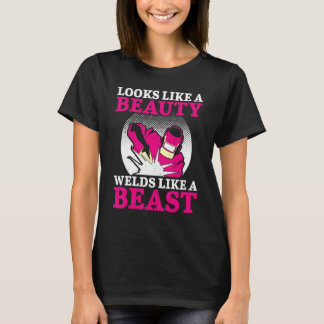 Camiseta Soldadura de soldadura de soldadora femenina vendi