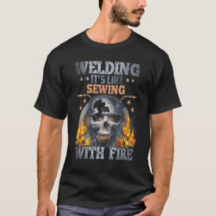 Camiseta Soldadura es como masticar con soldador de incendi