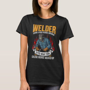 Camiseta Soldadura Para Hombres Mujeres Soldadura Acero Mig