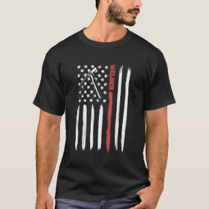Camiseta Soldando Bandera Estadounidense Con Antorcha Para