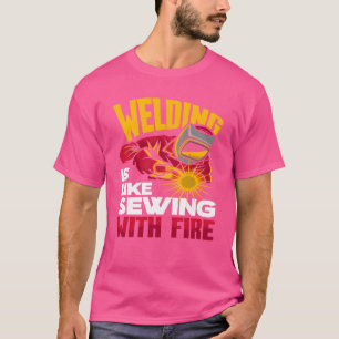 Camiseta Soldar es como coser con fuego chica