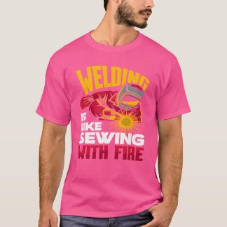 Camiseta Soldar es como coser con fuego chica