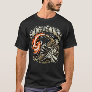 Camiseta Soldar y Sacrificar Regalo de Fontanería Fontanero