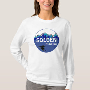 Camiseta Solden Austria señoras azulina de arte
