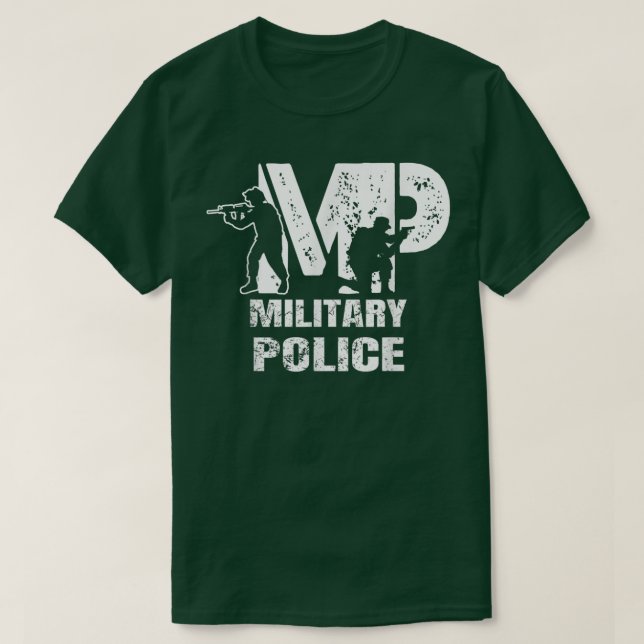 Camiseta Soldier Retired Veteran MP Military Police Policem (Diseño del anverso)
