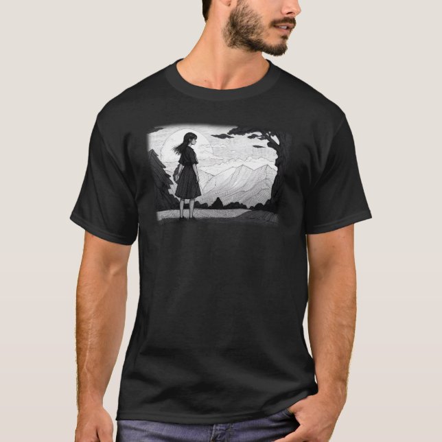 Camiseta Soledad en las montañas (Anverso)