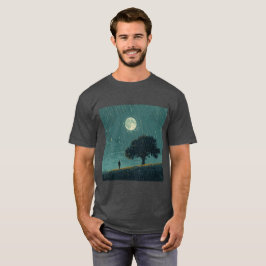 Camiseta Soledad Lluviosa – Ilustración de Persona Solitari
