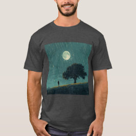 Camiseta Soledad Lluviosa – Ilustración de Persona Solitari