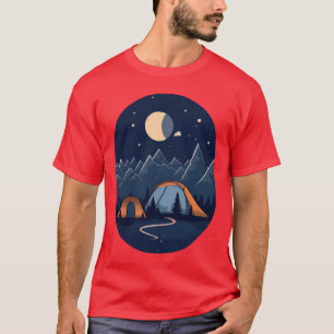 Camiseta Soledad Pacífica Campamento de Estilo Moderno