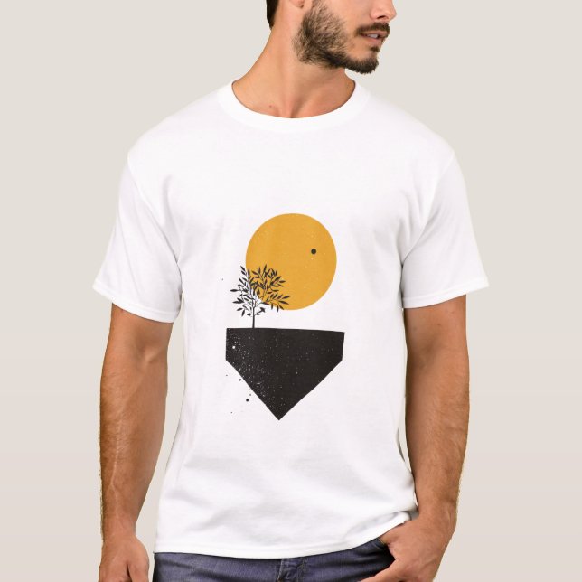 Camiseta Soleil minimaliste avec arbre 🌞🌿 (Anverso)