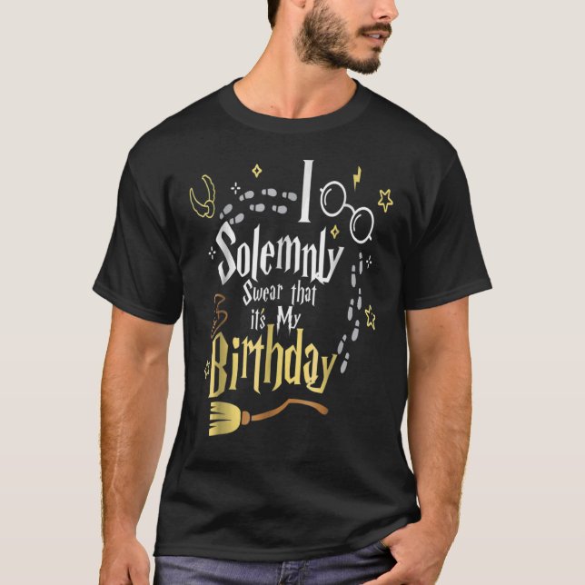 Camiseta Solemnemente Juro que es mi cumpleaños (Anverso)
