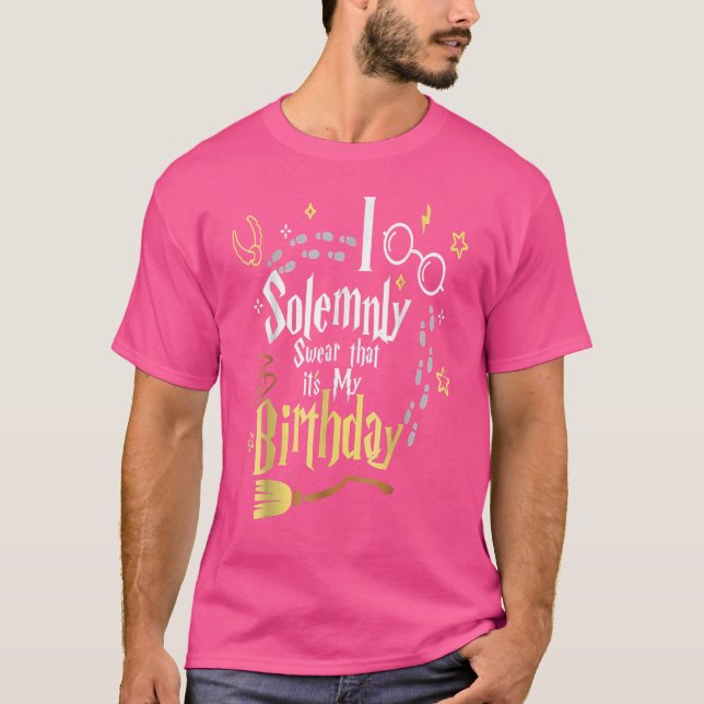 Camiseta Solemnemente Juro que es mi cumpleaños (Anverso)
