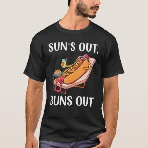 Camiseta Soles Afuera Bollos Afuera Salchicha Comida Rápida